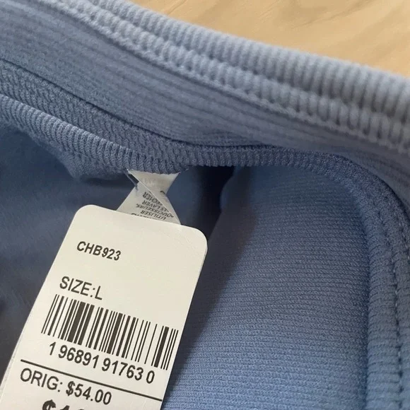 NWT HARMONY AND BALANCE Blue Grey Seamless Racerback Skort Active Dress Size XL - Picture 6 of 9